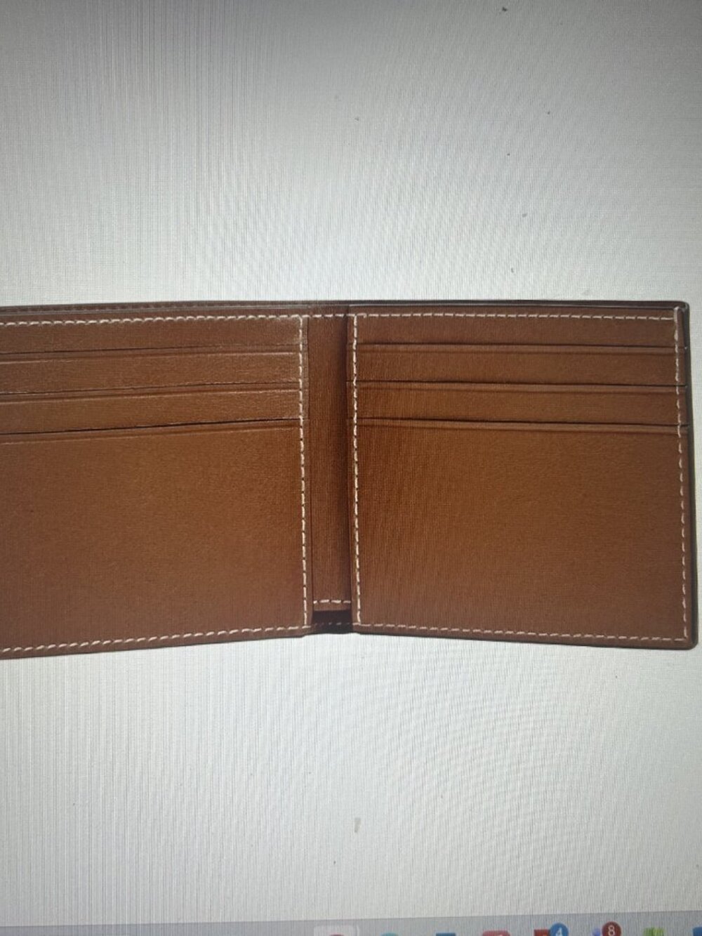 COACH Men's Slim Bifold Natural Full-Grain Leather Wallet NEW, NIB VINTAGE